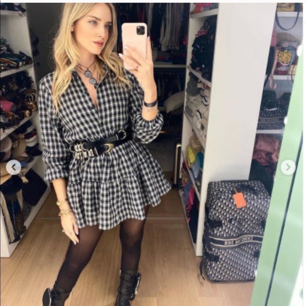 Zara checkered dress